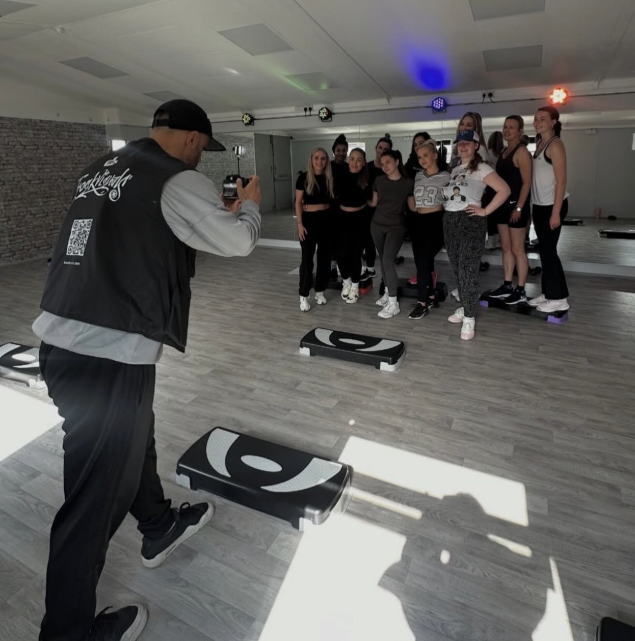 The Body Tee class community moving together